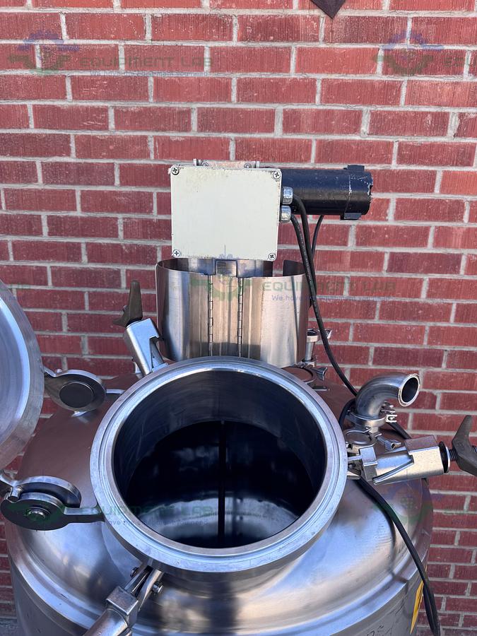 Used Precision Stainless 600 Liter Stainless Steel Jacketed Reactor 50 PSI