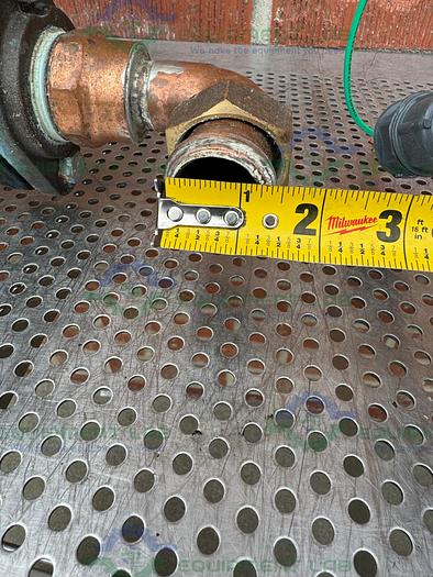 Used Grundfos TP 40-160/2 U-G-Z-Bube Inline Pump w/ Baldor .75 HP Motor