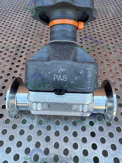 Used ITT Pure Flo 1-316L-RA20MAX-CWP150 Diaphragm Valve w/ 1" Sanitary Fitting