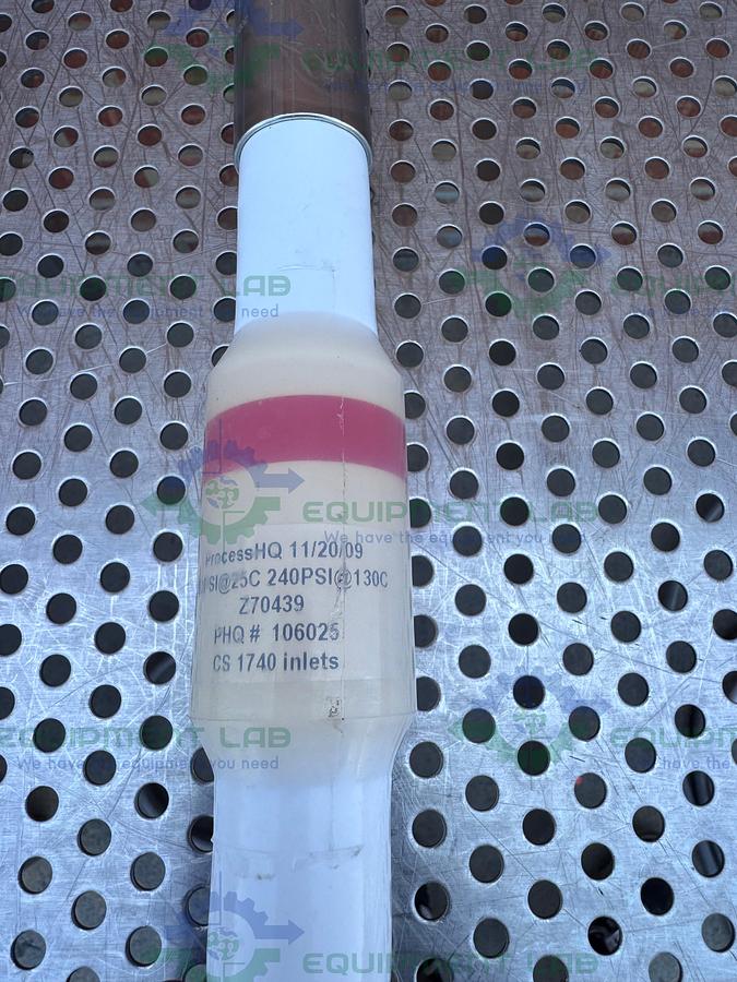 Used ProcessHQ Z70439  Silicone Hose 12" w/ 3/4" Sanitary Fitting