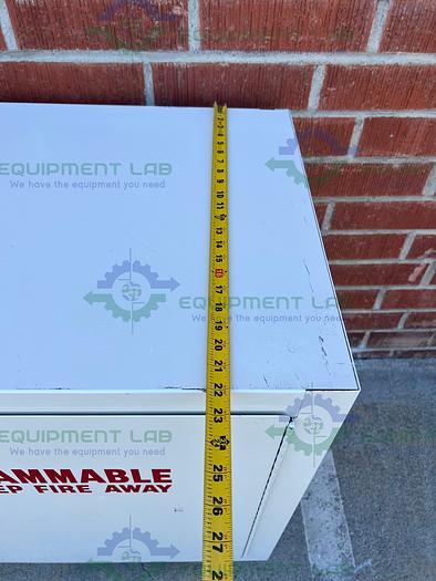 Used Mott  Flammable Storage Cabinet 48" x 22" x 35" w/ Mott Acid Cabinet 18"x35"x48"