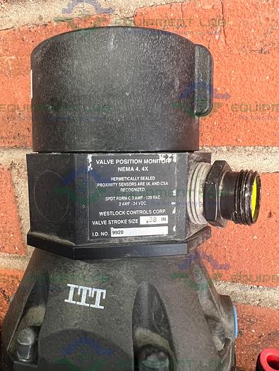 Used ITT Pure Flo 9920 Diaphragm Valve 90 PSI w/ 3/4" Sanitary Fittings