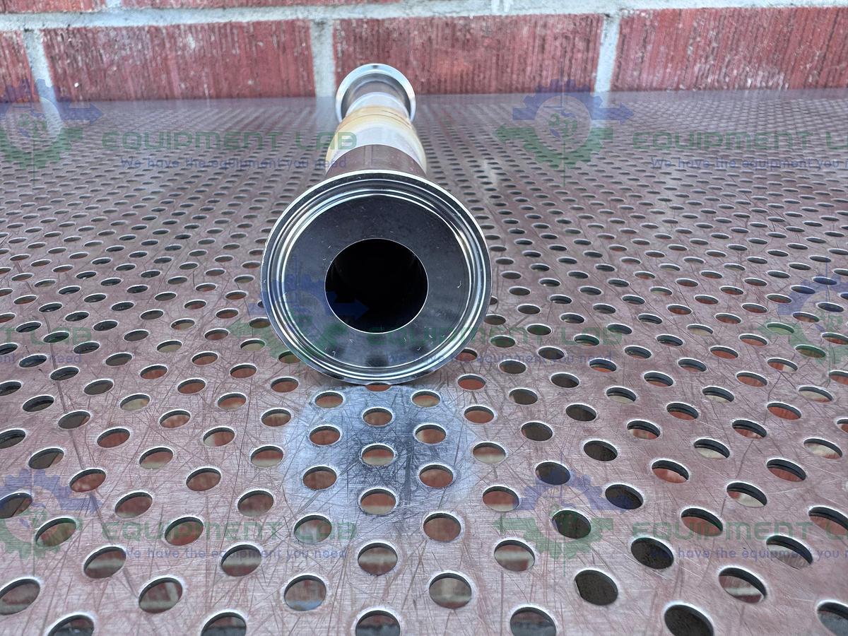 Used Aflex Pharmaline 1815-FH-005  Silicone Hose 12" w/ 1" Sanitary Fitting