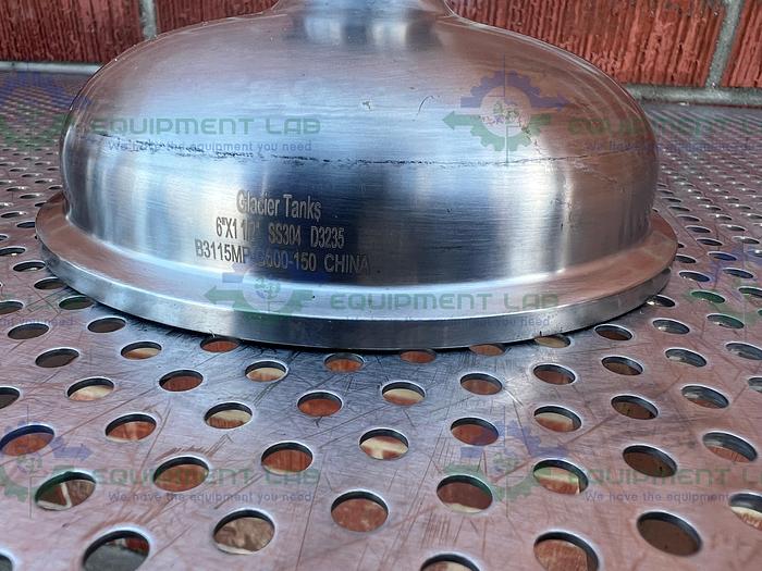 Used Glacier Tanks  B3115MP-G600-150 Bowl Reducer 1 1/2" to 6" Sanitary Fittings