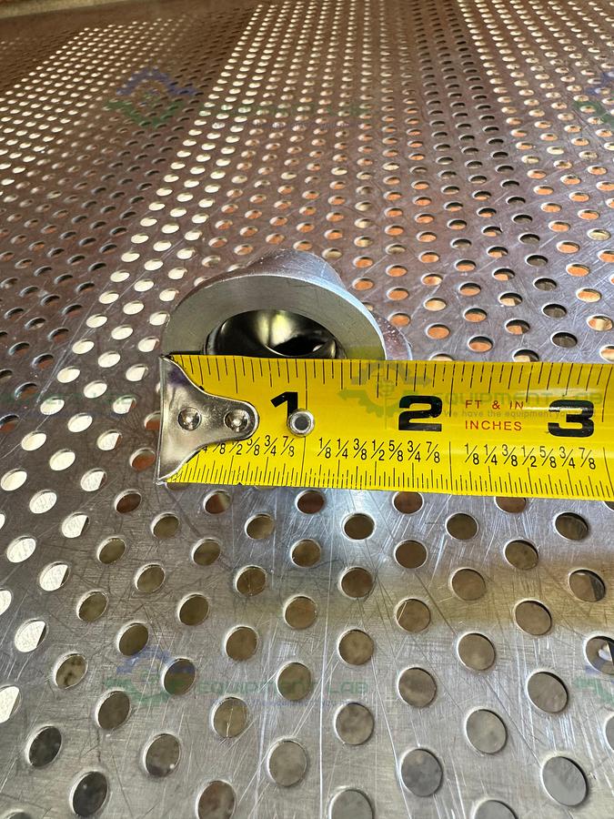 Used Stainless Steel 90 Degree KF 40 to KF 25 Elbow Nipple Vacuum Fitting