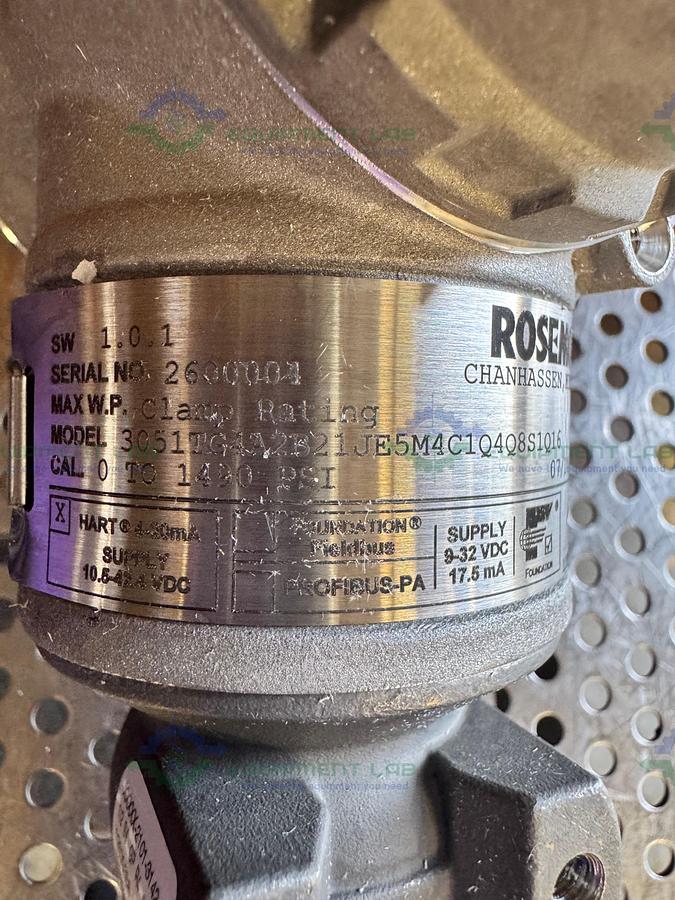 Used Rosemount 3051TG 4A2B21JE5M4C1Q4Q8S1Q16 Digital Pressure Transmitter