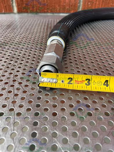 Used Huber Insulated Chiller Hose 53" w/ 1" Female Threaded to 1" Quick Disconnect