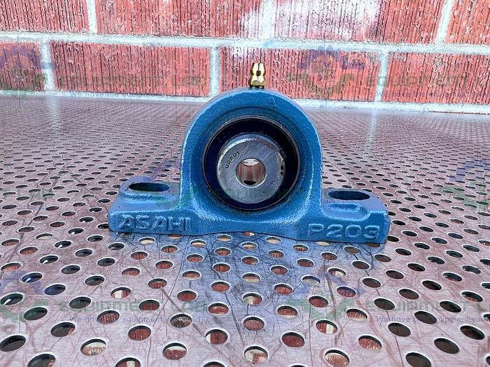 Used Lot of 2 - ASAHI P203 Pillow Block Bearing 11mm x 28mm Bore