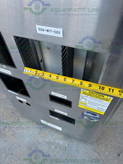 Used Stainless Steel  Industrial Control Panel Enclosure 11" x 24" x 48"