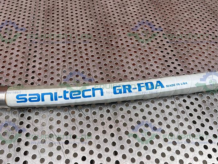 Used Sani Tech 38" GR-FDA Hose w/ Swagelok Quick Connect Stainless Steel Fitting