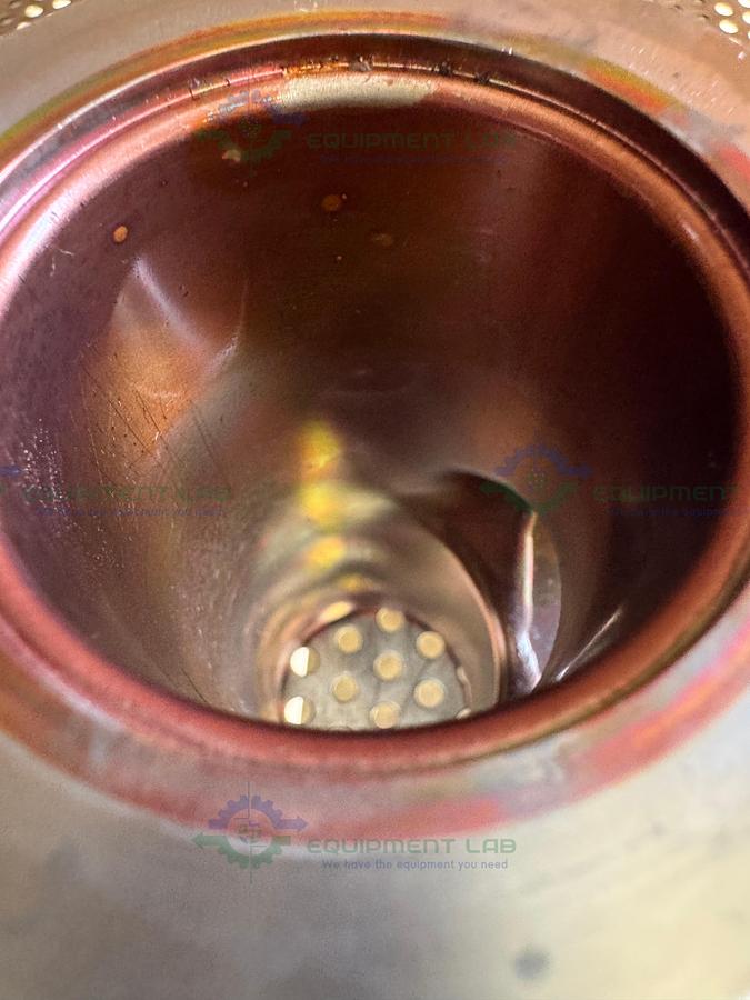Used 3 Way Stainless Steel KF 50 Elbow Nipple Vacuum Fitting