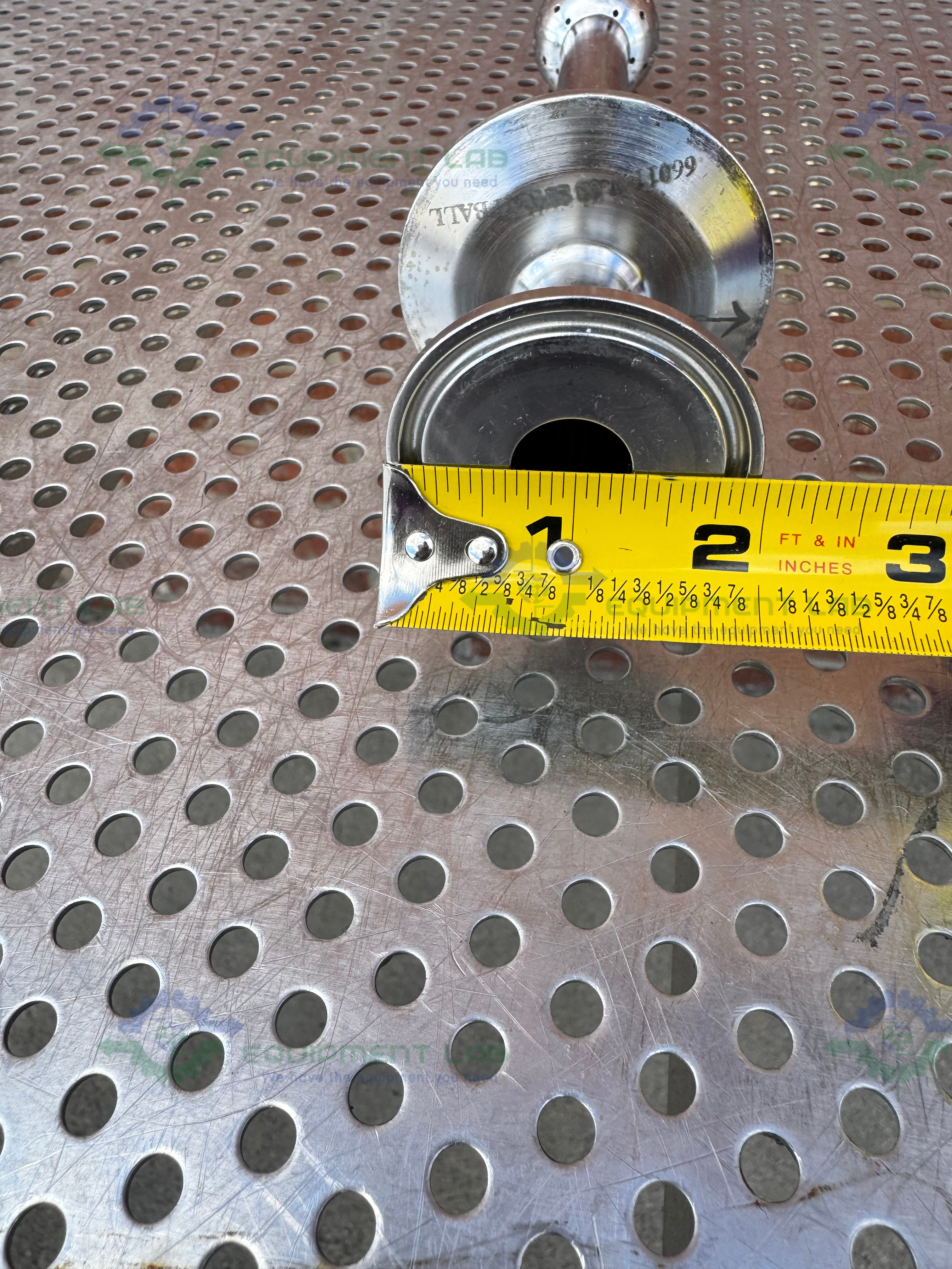 Used Stainless Steel Spray Ball w/ 1.5" to 2.5" Sanitary Fitting