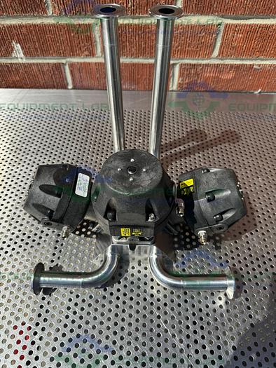 Used 3 ITT Pure Flo Advantage Stainless Steel Diaphragm Valve w/ 1" Sanitary Fittings