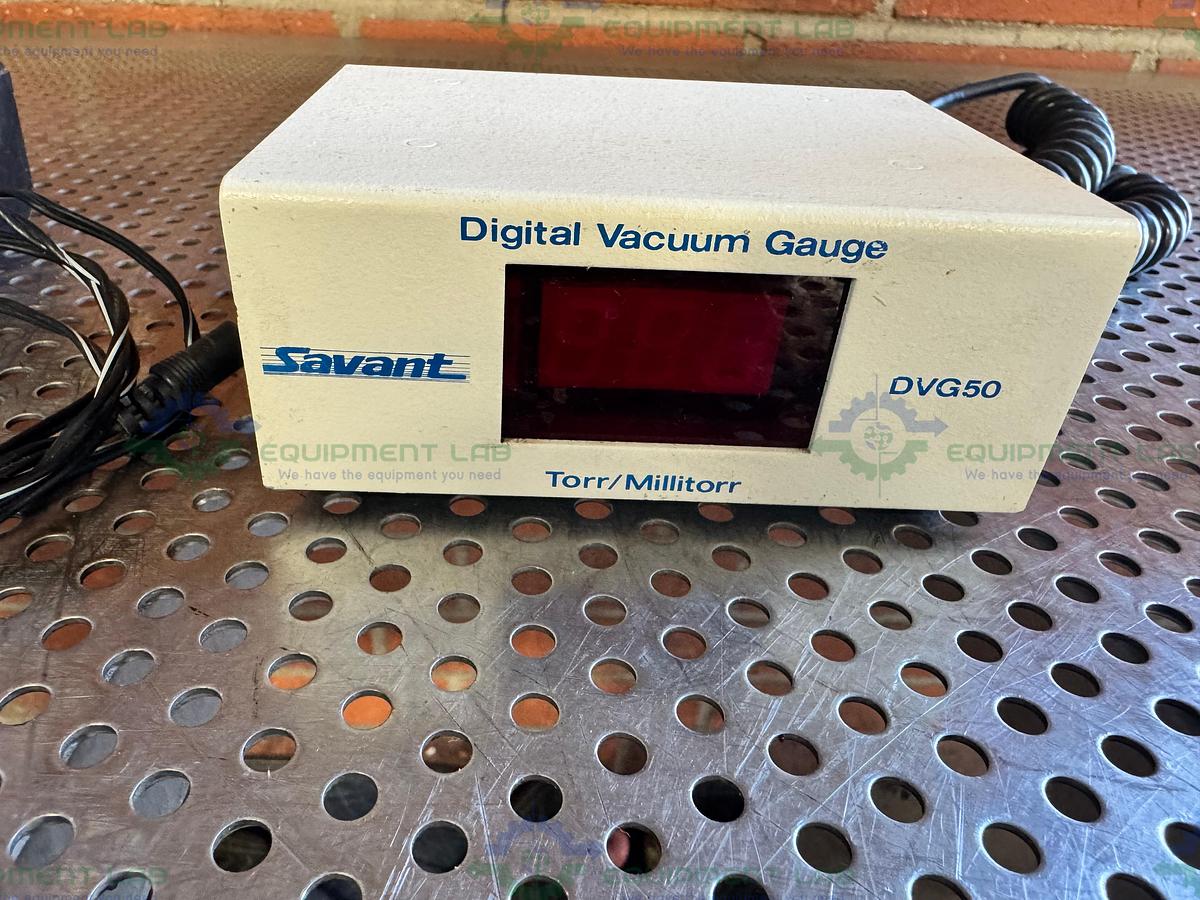 Used Savant DVG50-15VDC Digital Vacuum Gauge 400 mA, 15 VDC