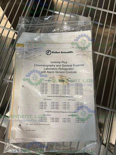Used Fisher Scientific  13-986-126RA Isotemp Plus Laboratory Refrigerator 1°C to 12°C