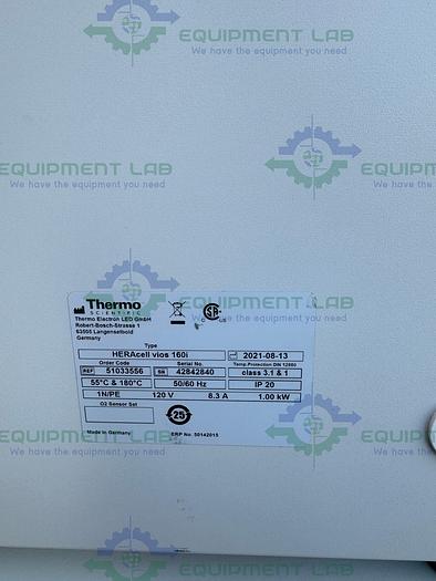 Used Thermo  HERAcell vios 160i Cell Culture Incubator CO2, 5.8 cu ft, 50°C