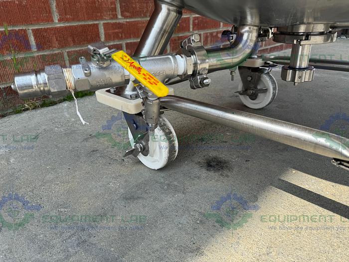 Used ITT Industries 150 Liter Stainless Steel Jacketed Reactor 45 PSI w/ 0.5 HP Mixer