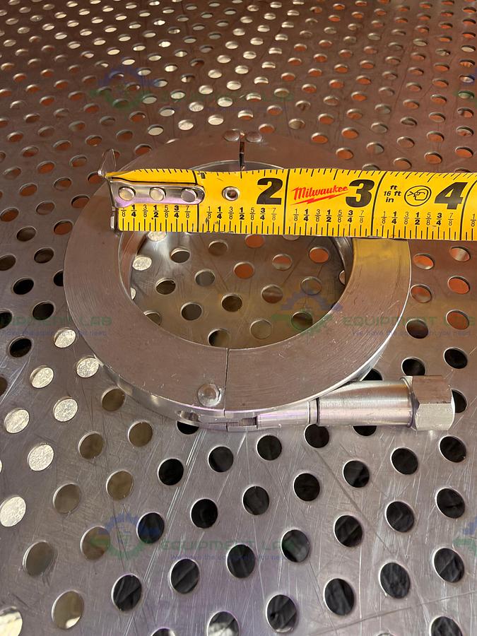 Used Lot of 8 - AN Corp Stainless Steel KF 50 Vacuum Clamp
