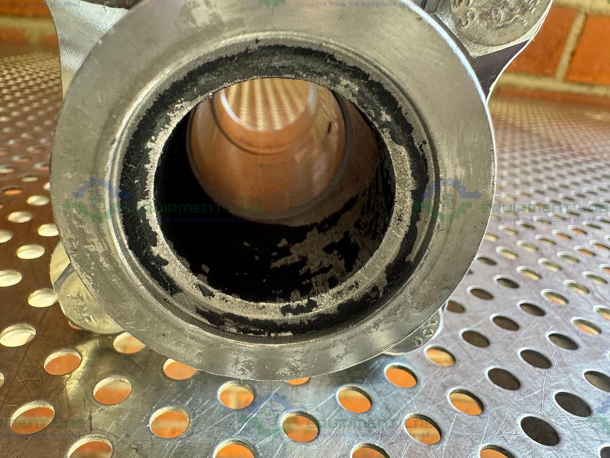 Used A&N Corporation Stainless Steel Ball Valve w/ KF40 Vacuum Fitting