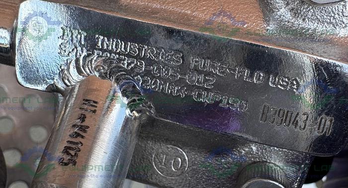 Used Lot of 2 - ITT Pure Flo .5-316L- RA20MAX Diaphragm Valve  w/.5" Sanitary Fitting