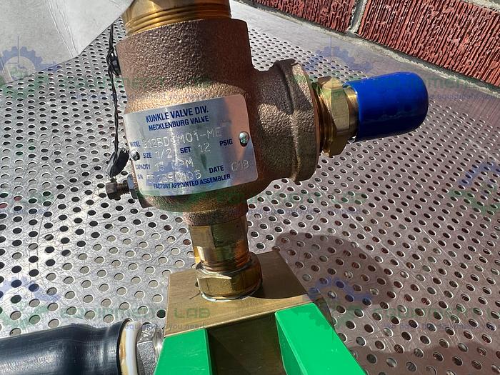 Used Huber Insulated Flexible Chiller Hose 48" w/ 1.5" Beaded Fitting, Kunkle Valve