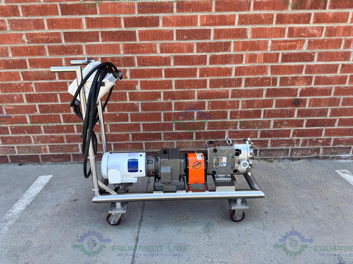 Used Waukesha Cherry Burrell /SPX  030U1 Rotary Lobe Pump w/ Baldor 2 HP Motor MFG 21