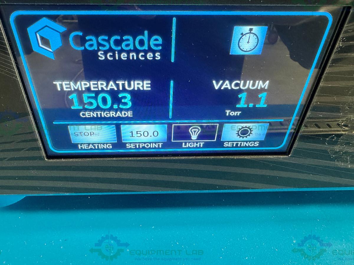 Used Cascade CVO-5 Double Up Vacuum Oven 14.4C to 150C, 4.5 Cu. Ft w/ Shelves