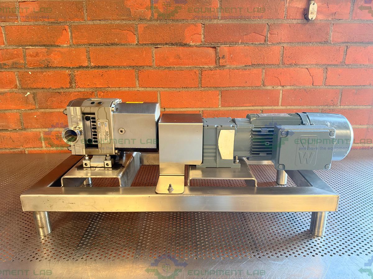 Used Idex / Johnson Pump SLBS/0081 Rotary Lobe Pump w/ SEW Motor 1700 RPM