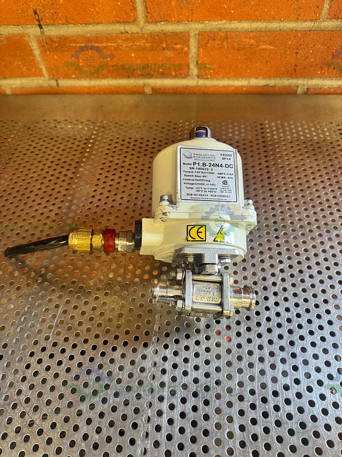 Used Promation P1.B-24N4-DC Precision Actuation Valve w/ 3- Way 3.4" Valve