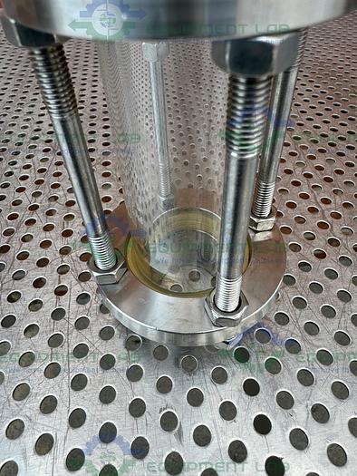 Used 316L Stainless Steel Single Wall In Line Sight Glass w/ 1 1/2" Sanitary Fitting
