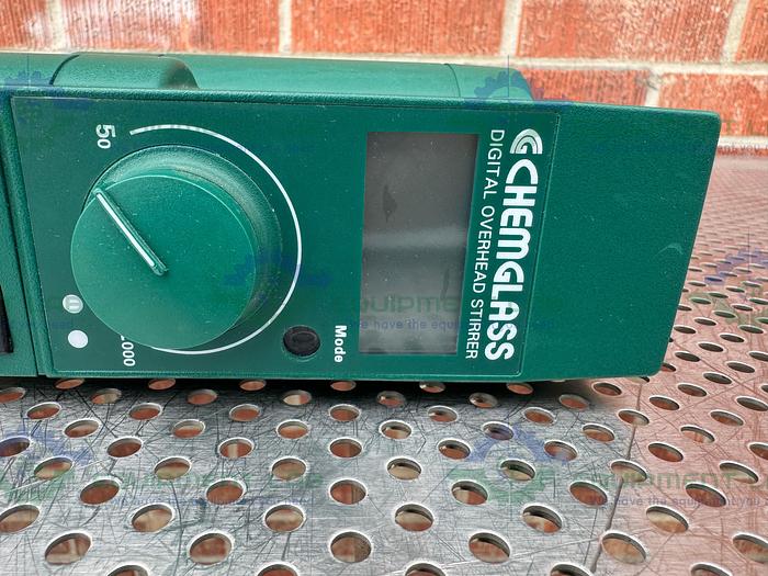 Used Chemglass  Digital Overhead Stirrer Homogenizer 50 - 2000 RPM