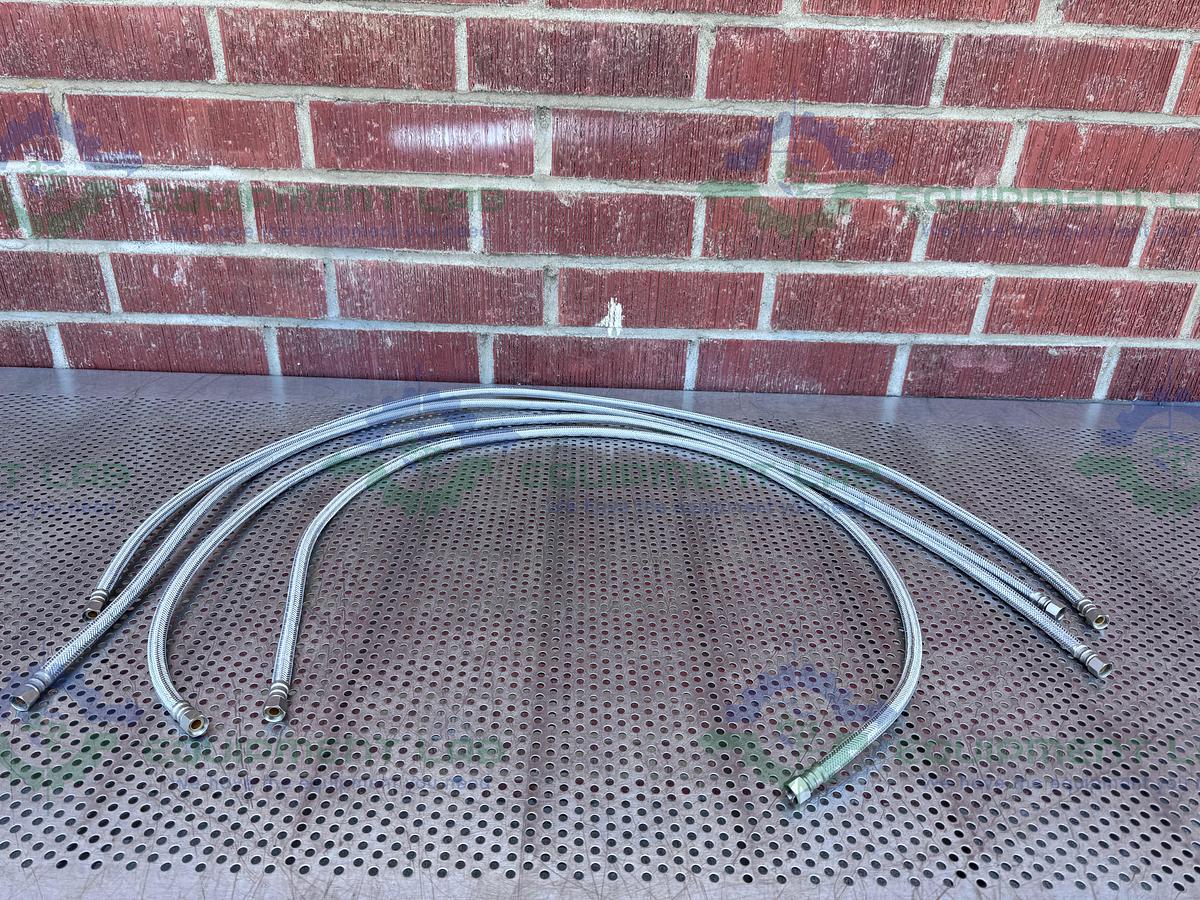Used Unbranded 60" Stainless Steel Braided Hose w/ 1/2" NPT Fittings