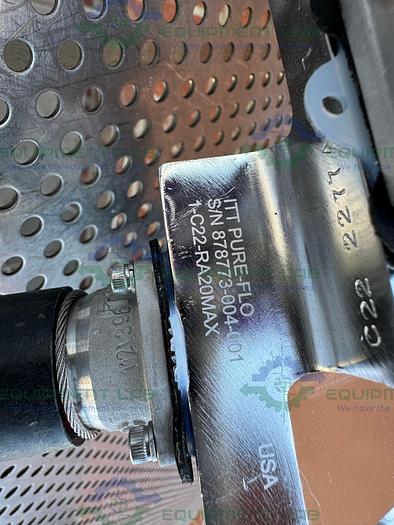 Used 4 ITT Pure Flo Stainless Steel Diaphragm Valve w/ 1/2" - 1" Sanitary Fittings