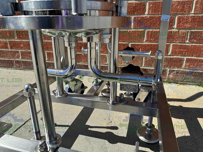 Used Allegheny /Millipore Stainless Steel Double Cartridge Filter Housing Skid 9" &4"