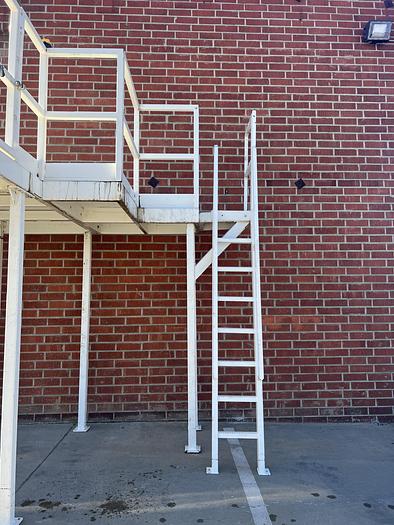 Used Heavy Duty  Corner Mezzanine / Machine Platform  154" x  117" x  136"