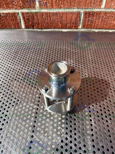 Used Unbranded Single Wall Compact In Line Sight Glass w/ 1 1/2" Sanitary Fitting