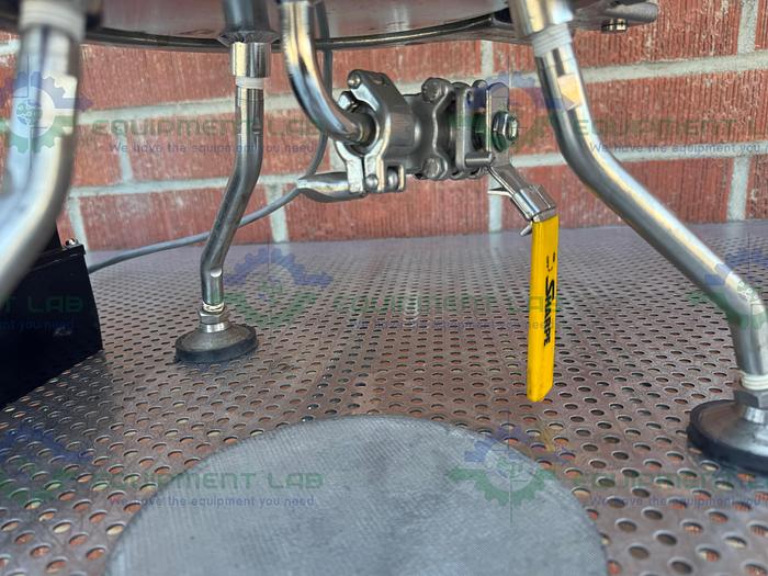 Used Pope 5 Liter Jacketed Stainless Steel Nutsche Filter w/ Mixer, 1/17 HP Motor