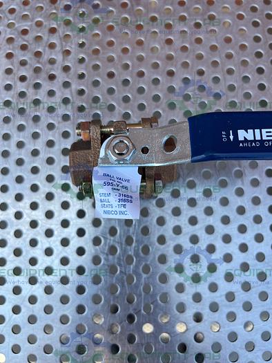 Used Nibco 595-Y-66 Bronze Ball Valve 600 CWP w/ 1/2" Threaded Fitting
