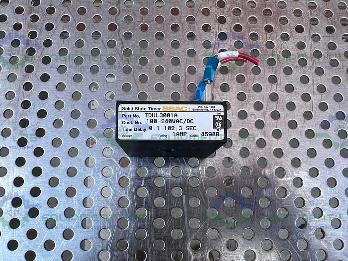 Used SSAC TDUL3001A Solid State Timer 100-240VAC