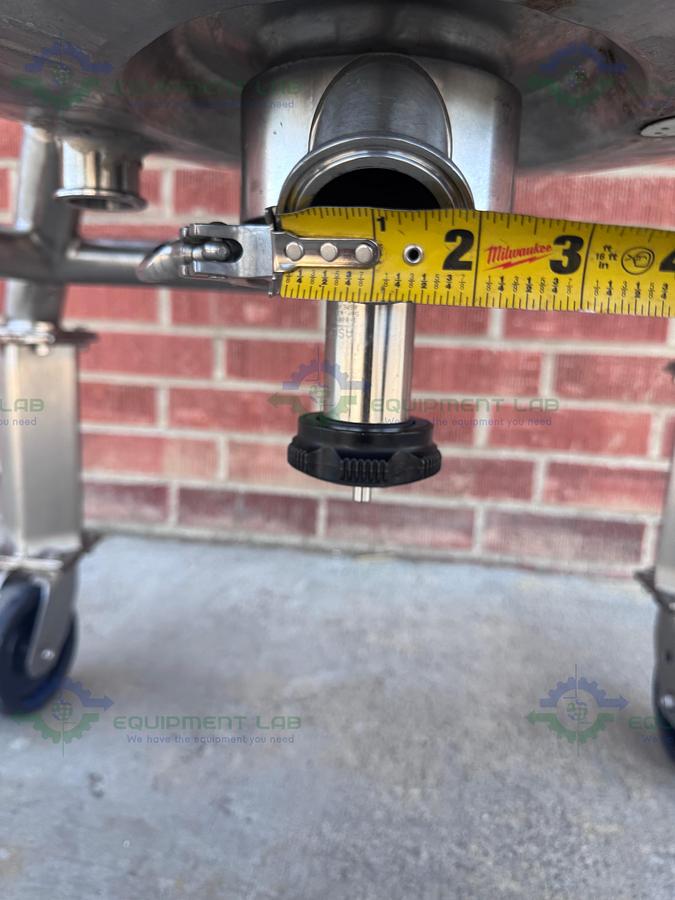 Used Precision Stainless 600 Liter Stainless Steel Jacketed Reactor 50 PSI