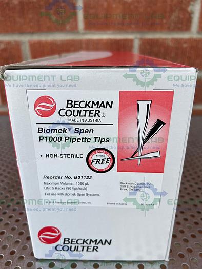 Box of 4 - Beckman Coulter  B01122 Biomek Span P1000 Pipette Tips