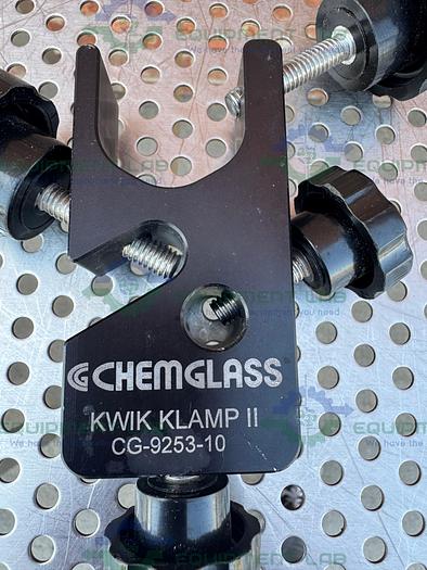 Used Chemglass CG-1969-M-26 M30 Stainless Steel Ball Valve Male to Female 3/4"