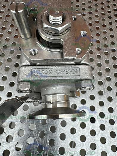 Used SVF -F. C. I. SB76666ATTR Ball Valve 1500 PSI w/ 1" Sanitary Fitting