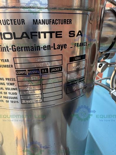  for parts or not working LSL Biolafitte 78 100 Stainless Steel Fermentation Tank 15.5 Liters