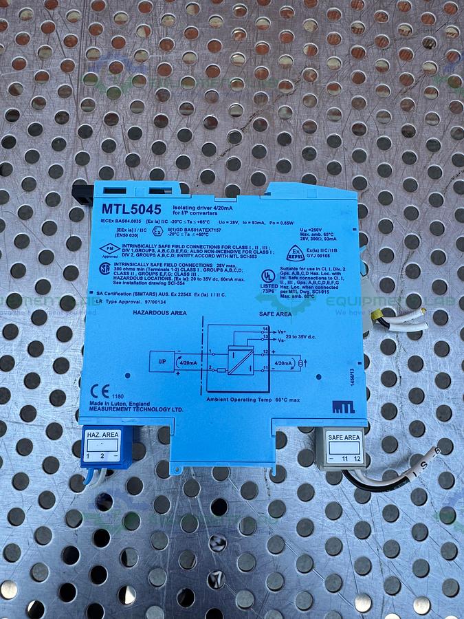 Used Lot of 2 - Measurement Technology MTL5045 Isolating Driver for I/P Converters