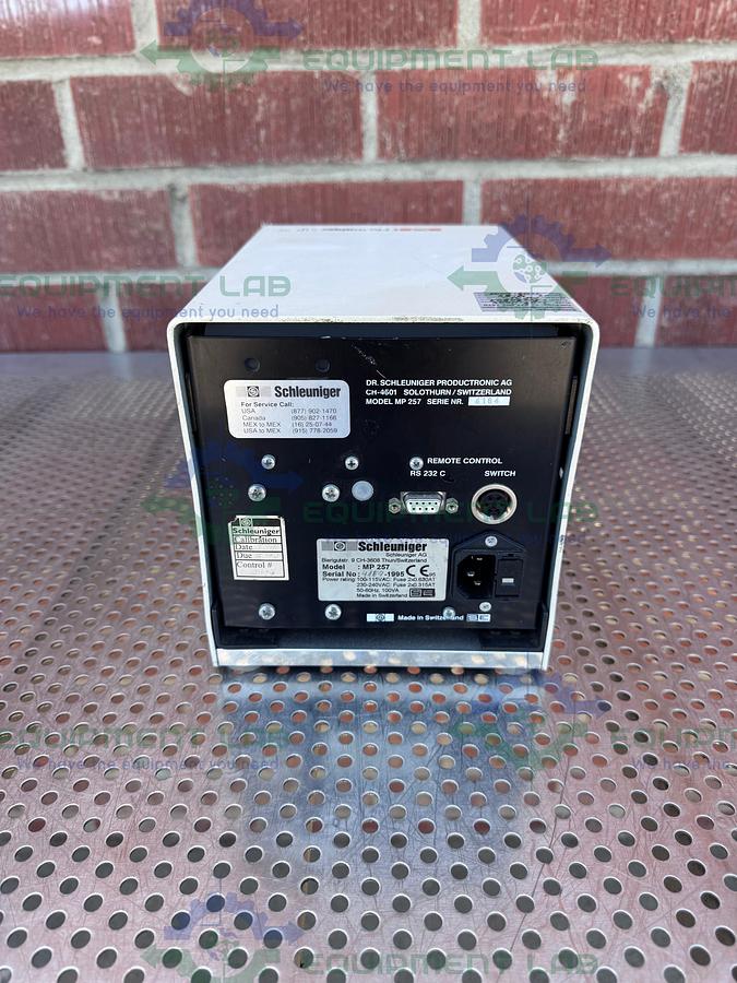 Used Schleuniger MP257 Programmable Coaxial Cable Stripping Machine