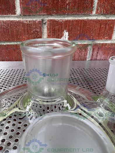 Used Chemglass  Reaction Vessel 5 Neck Lid 200MM, 45/50, 29/42 , 24/40 Joints