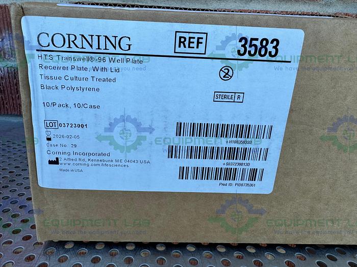 Corning  3583 HTS Transwell-96 Receiver Plate, Black, TC-treated, Sterile