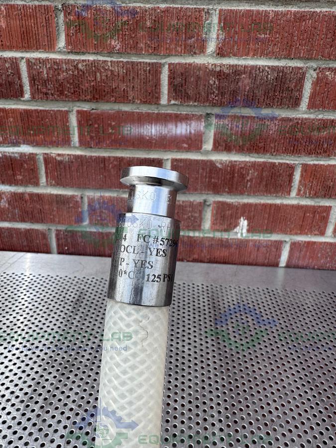 Used Saint Gobain SBP 0500 Pure Fit 18" Hose w/ 1/2" Sanitary Fitting