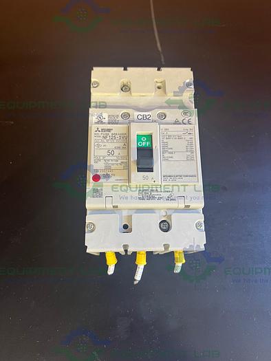 Used Lot of 2 - Mitsubishi Electric NF125-SVU No Fuse Circuit Breaker